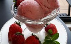 Sorvete Vita Morango e Manjericão da Parlatto Gelateria
